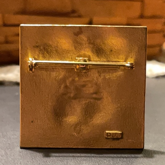 Jonette Jewelry JJ Lion Head Modernist Pin BROOCH Gold Tone GORGEOUS Piece 🦁 - Picture 2 of 16